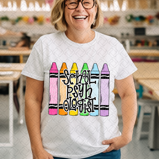 SCHOOL PSYCHOLOGIST CRAYON