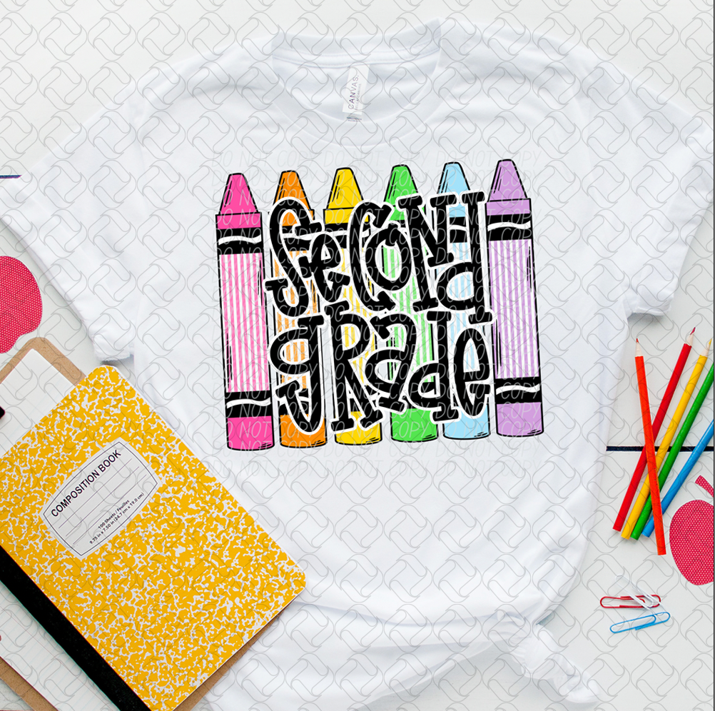 SECOND GRADE CRAYON