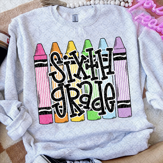 SIXTH GRADE CRAYON 