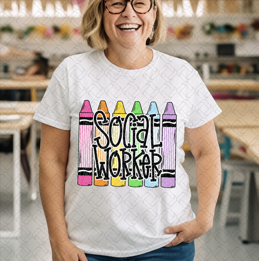 SOCIAL WORKER CRAYON 