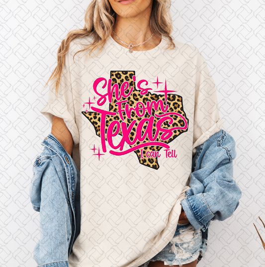 She's from Texas Leopard Pink