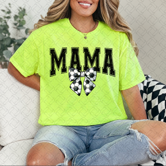 Soccer Black Grunge Mama