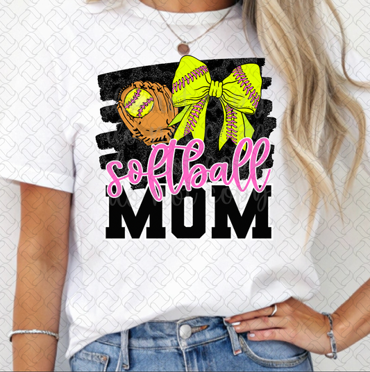 Softball Mom Neon
