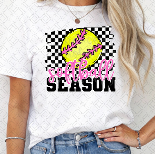 Softball Season Checkered
