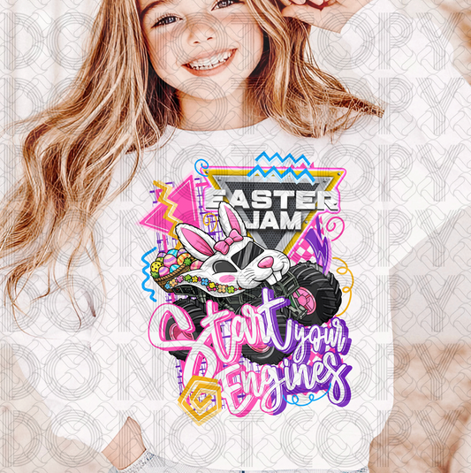 Start Your Engines Easter Jam Bright Pink