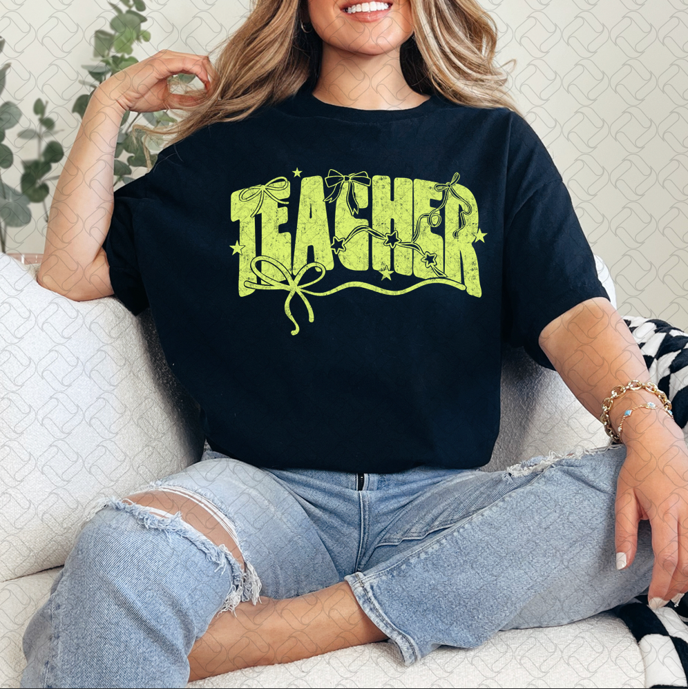 Teacher Bow (green)
