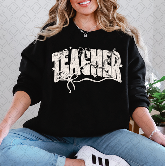 Teacher Bow (white)