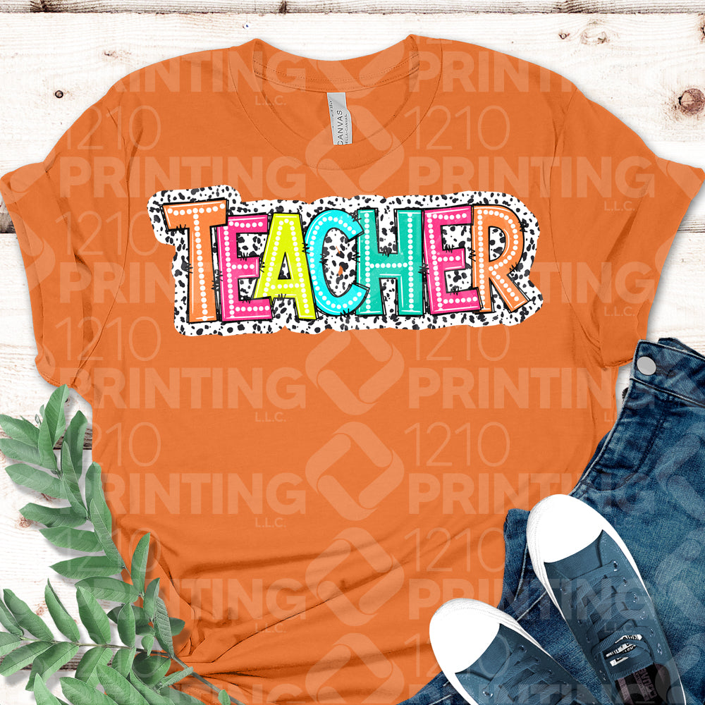 Teacher + Outlined DTF