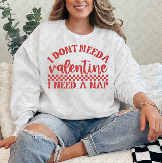 Valentine I need a nap (red)