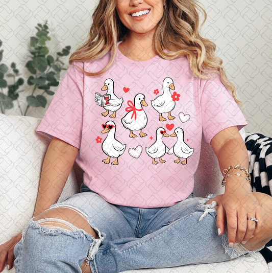 Valentine day Geese