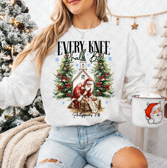 Vintage Christmas Santa (black letters)