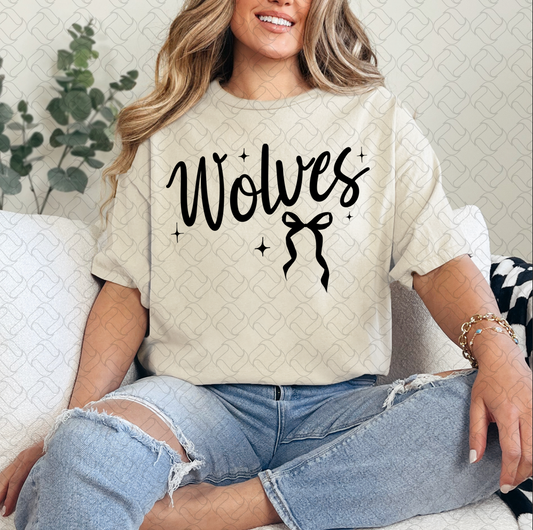Wolves Bow Mascot