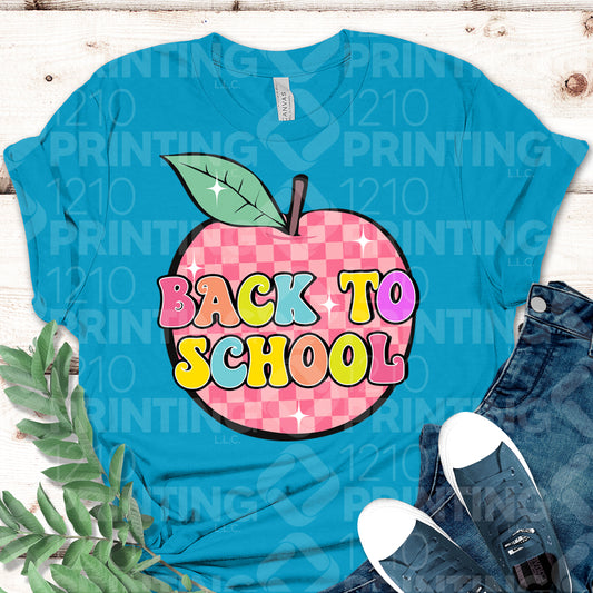 Colorful Back To School With Apple DTF